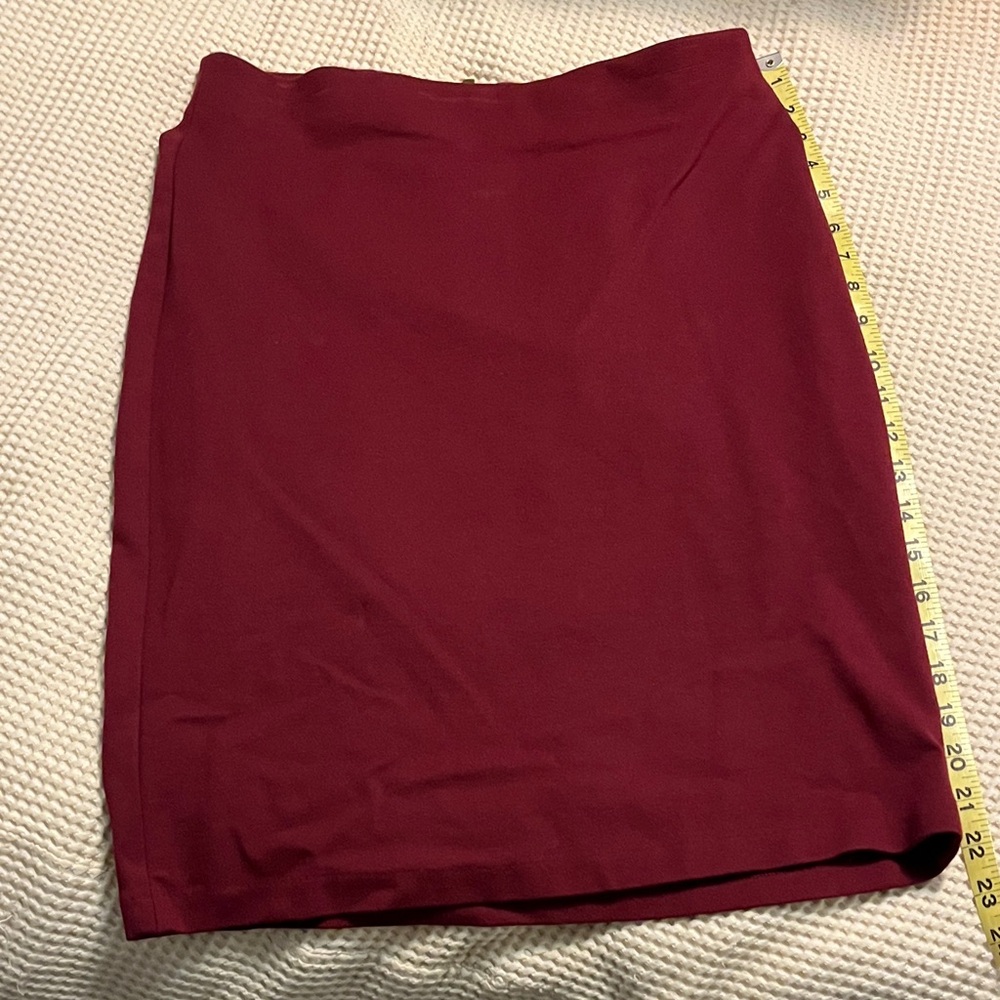 Philosophy Deep Red Pencil Skirt